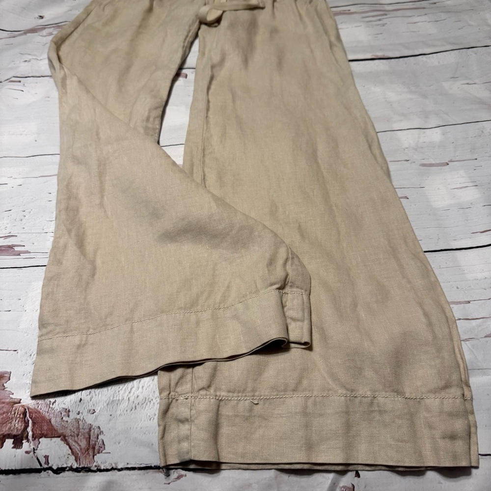 J. Crew Beige Linen Drawstring Joggers - Picture 8 of 8